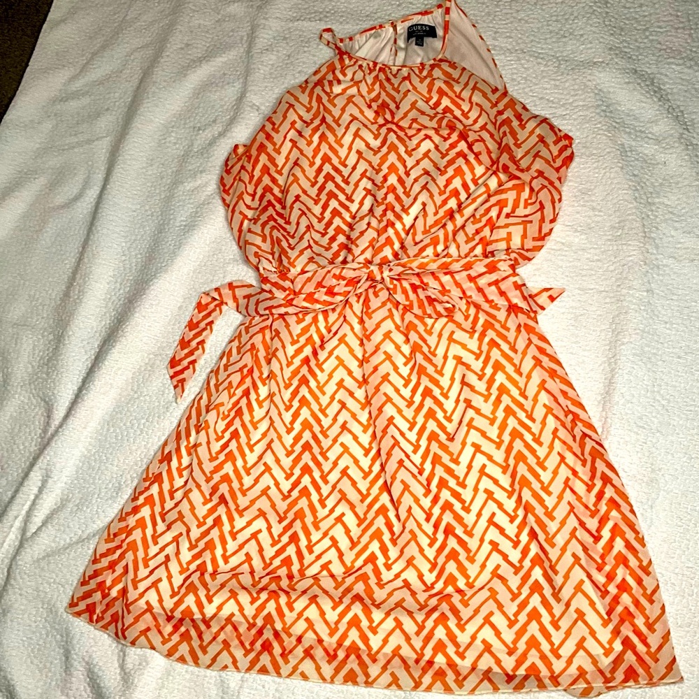 Guess lined dress with belt. So cute